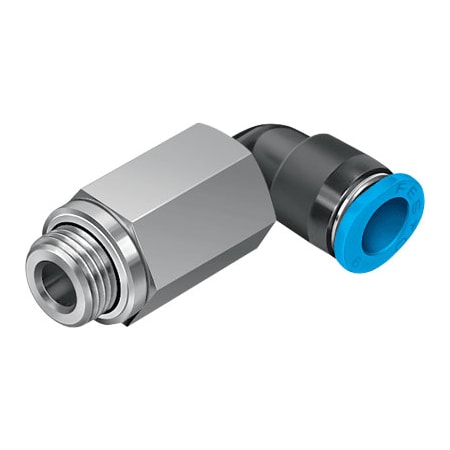 Festo Push-In L-Fitting, Long QSMLL-G1/8-6 QSMLL-G1/8-6